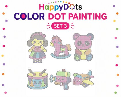 HappyDots Color DOT Painting set Speelgoed A4