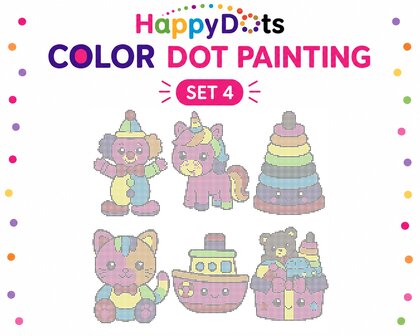HappyDots Color DOT Painting set Speelgoed A4