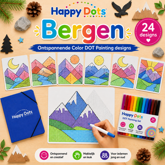 HappyDots Color DOT Painting set Bergen A4