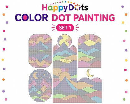 HappyDots Color DOT Painting set Bergen A4