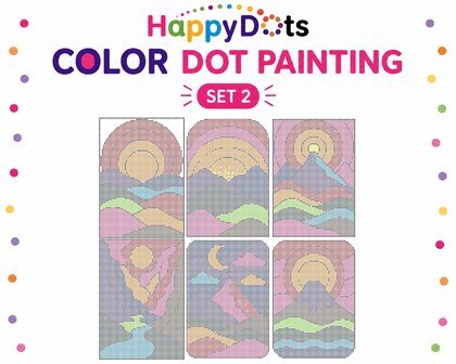 HappyDots Color DOT Painting set Bergen A4