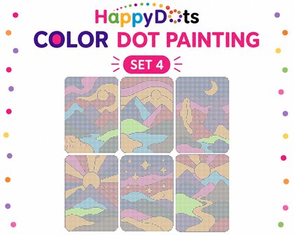 HappyDots Color DOT Painting set Bergen A4