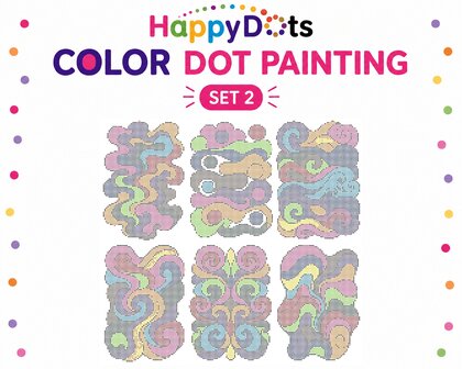 HappyDots Color DOT Painting set Lijnen A4