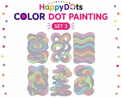 HappyDots Color DOT Painting set Lijnen A4
