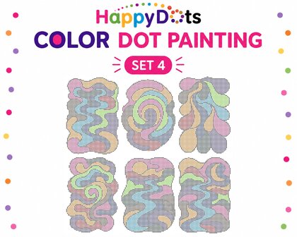 HappyDots Color DOT Painting set Lijnen A4