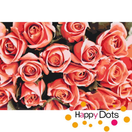 Malen nach Zahlen Rosa Rosen