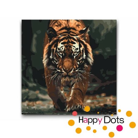 Paint by numbers Hunting Tiger