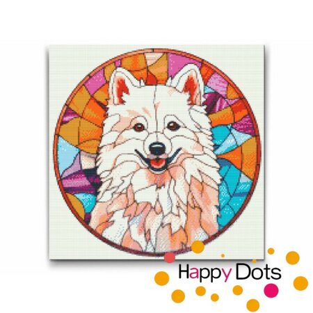 Diamond Painting Dog - American Eskimo Dog