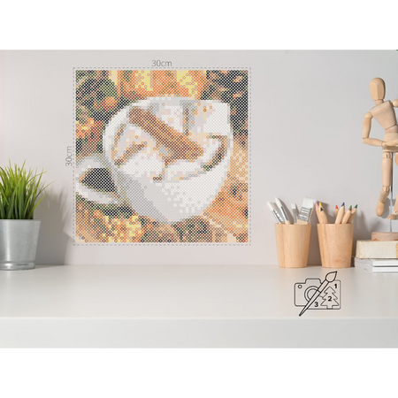 Strijkkralen set Kopje met kaneel