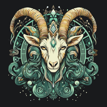 Paint by Number Capricorn Zodiac Sign