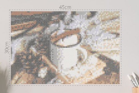 Strijkkralen set Winter koffie