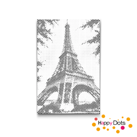 DOT Painting Eiffel Tower closeup