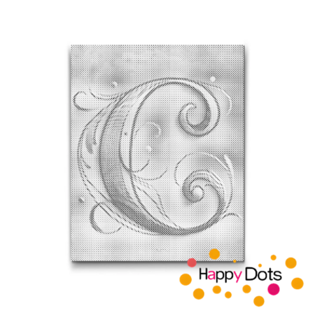 DOT Painting Letter C