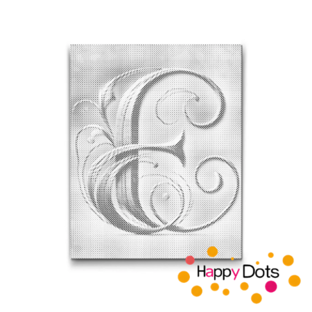 DOT Painting Letter E