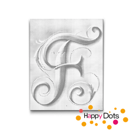 DOT Painting Letter F