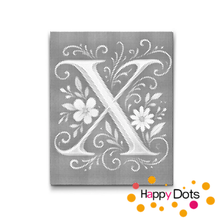 DOT Painting Letter X