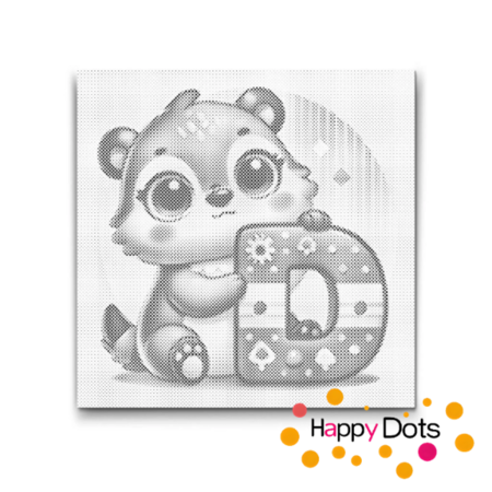 DOT Painting Letter Animals D
