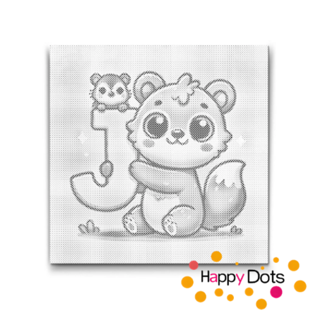 DOT Painting Letter Animals J