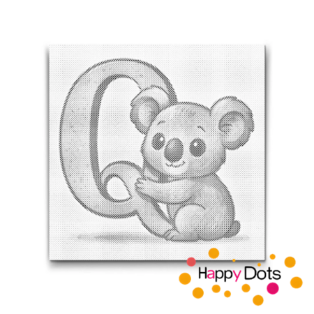 DOT Painting Letter Animals Q