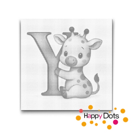 DOT Painting Letter Animals Y
