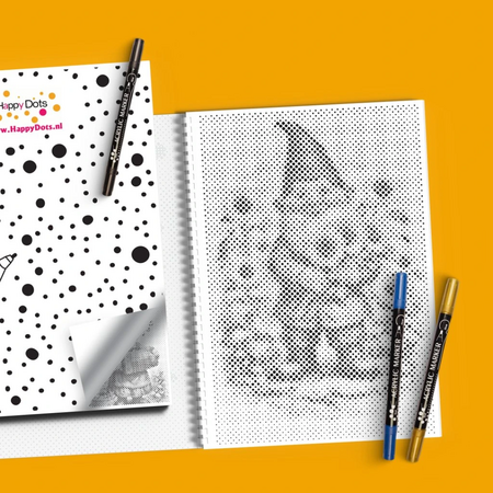 DOT Painting Forest Gnomes Coloring Book