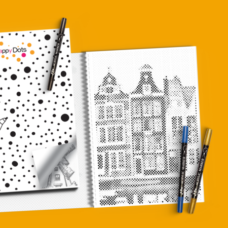 DOT Painting Coloring Book Typically Dutch