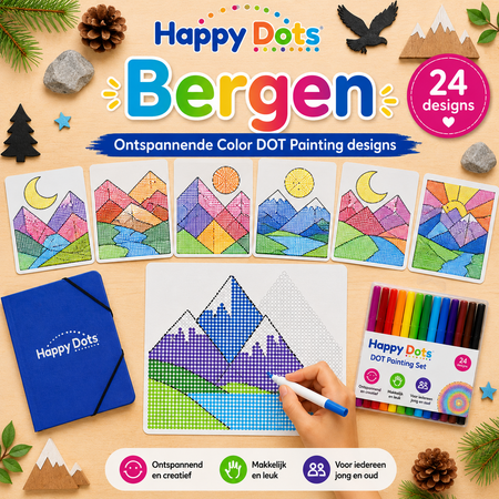 HappyDots Color DOT Painting set Bergen A4