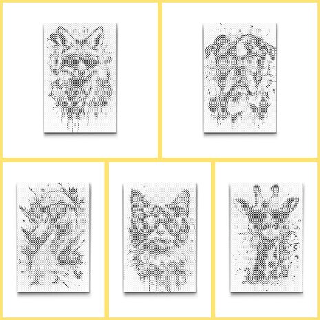 DOT Painting Kleurboek Gekke dieren