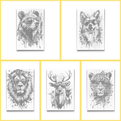 DOT Painting Kleurboek Gekke dieren
