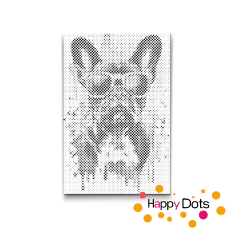 DOT Painting Gekke dieren - Hond 01