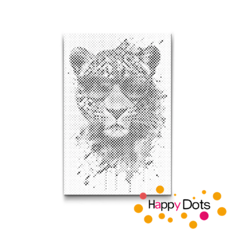 DOT Painting Gekke dieren - Luipaard