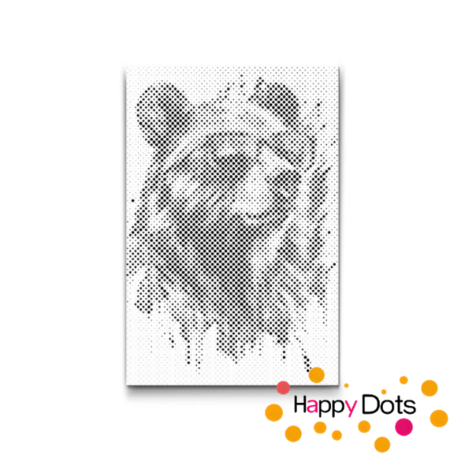 DOT Painting Gekke dieren - Beer