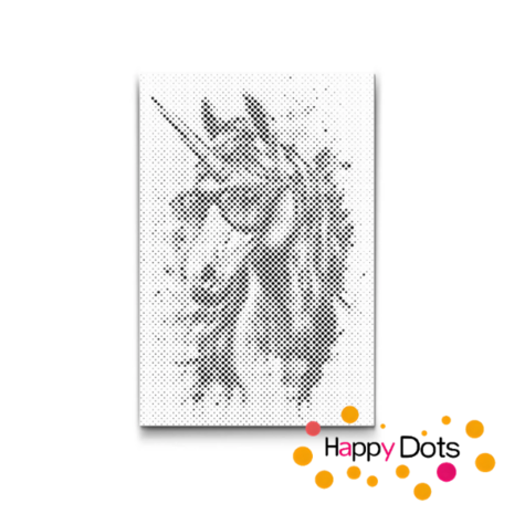 DOT Painting Gekke dieren - Eenhoorn