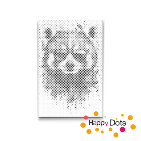 DOT Painting Gekke dieren - Rode Panda