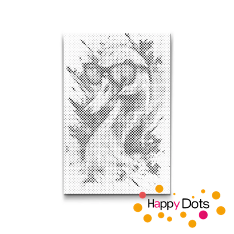 DOT Painting Gekke dieren - Zwaan