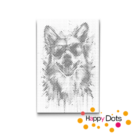 DOT Painting Gekke dieren - Hond 02