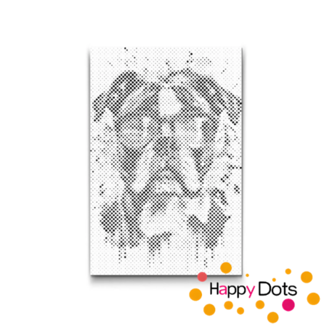 DOT Painting Gekke dieren - Hond 03