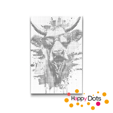 DOT Painting Gekke dieren - Koe