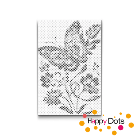 DOT Painting Bloemen met Vlinders 11