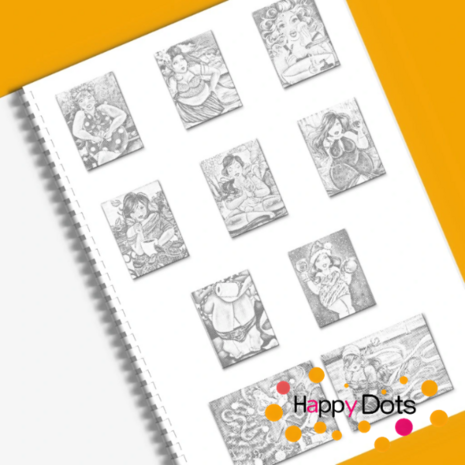 DOT Painting Kleurboek Groot Dikke Dames A3 (30x40cm)