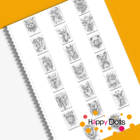 DOT Painting Kleurboek Gekke dieren