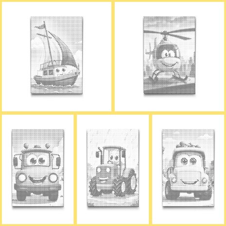 DOT Painting Malbuch Transport