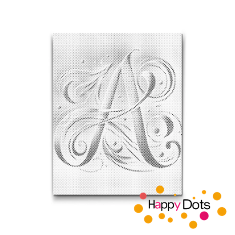 DOT Painting Letter A