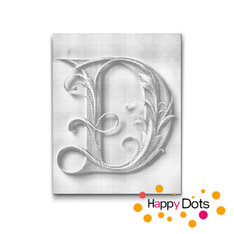 DOT Painting Letter D