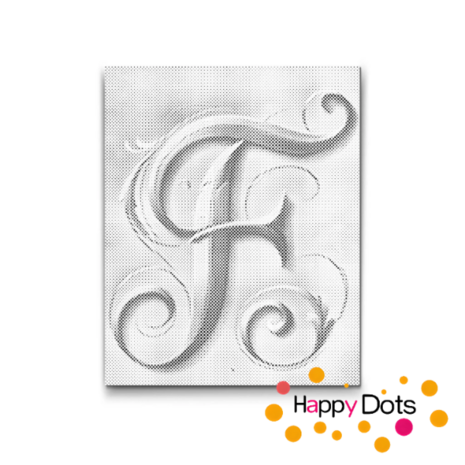 DOT Painting Letter F