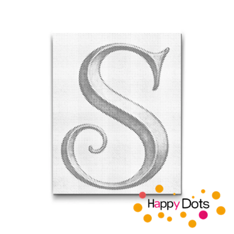 DOT Painting Letter S