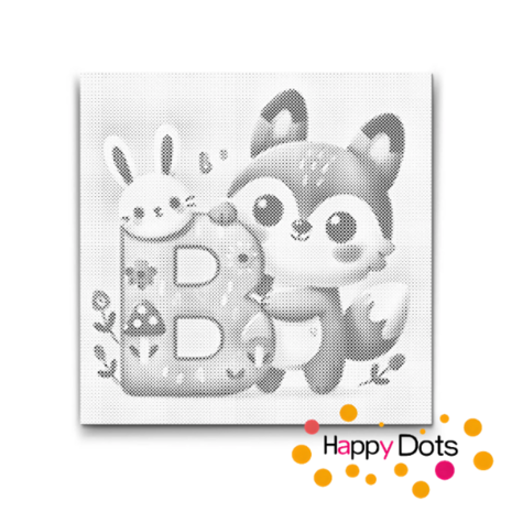 DOT Painting Letter Animals B