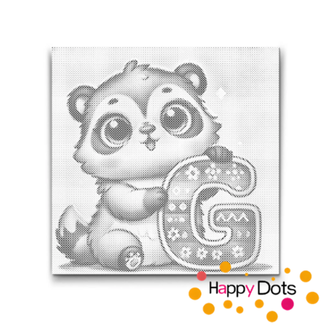 DOT Painting Letter Animals G