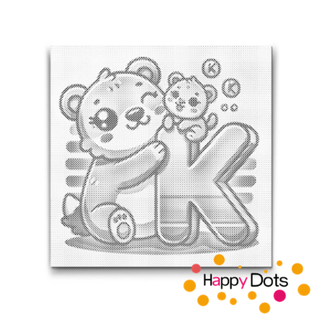 DOT Painting Letter Animals K