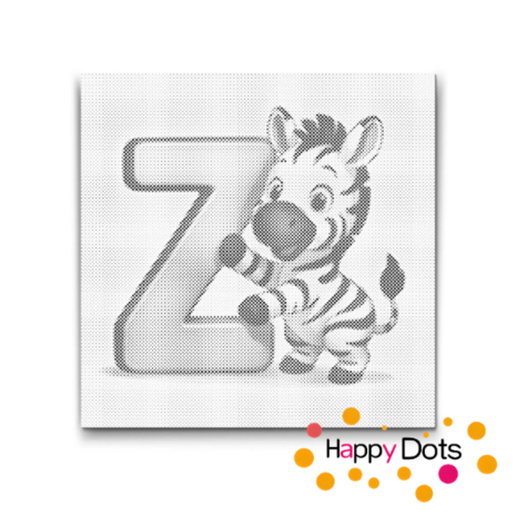 DOT Painting Letter Animals Z